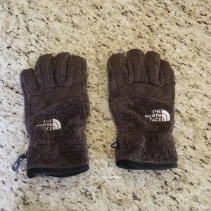 North Face Fuzzy Gloves